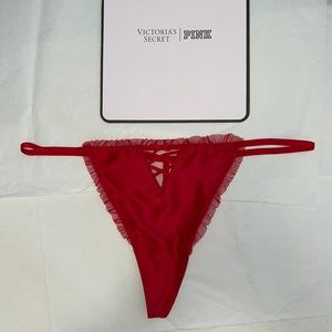 Victoria's Secret Satin VString Thong Panty XL